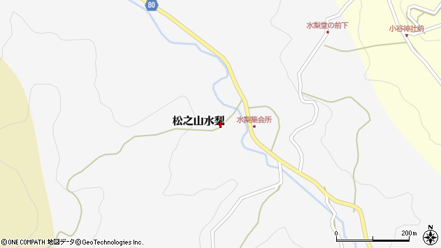 〒942-1401 新潟県十日町市松之山水梨の地図