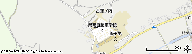福島県白河市東釜子古峯ノ内98周辺の地図