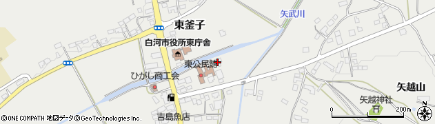 福島県白河市東釜子田町19周辺の地図