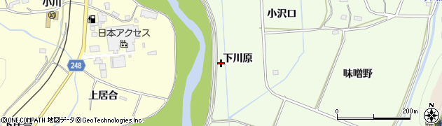 福島県いわき市小川町下小川（下川原）周辺の地図