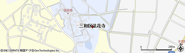 新潟県上越市三和区法花寺周辺の地図