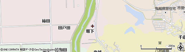 福島県いわき市四倉町戸田（堰下）周辺の地図