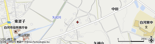 福島県白河市東釜子（九舛地）周辺の地図