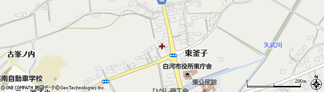 福島県白河市東釜子（北町）周辺の地図