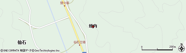 福島県石川郡古殿町仙石蛭内周辺の地図