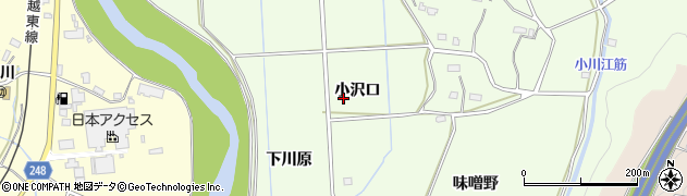 福島県いわき市小川町下小川（小沢口）周辺の地図