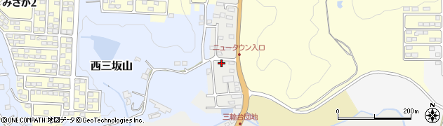 福島県白河市西三坂周辺の地図