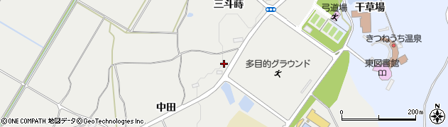 福島県白河市東釜子（中田）周辺の地図