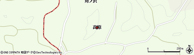 福島県石川町（石川郡）板橋（高原）周辺の地図