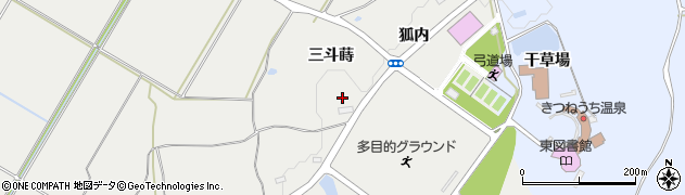 福島県白河市東釜子三斗蒔周辺の地図