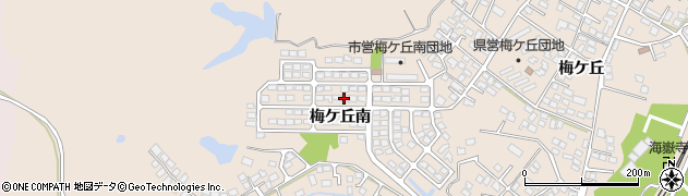 福島県いわき市四倉町梅ケ丘南周辺の地図