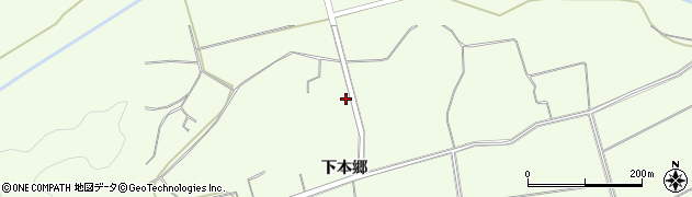 福島県白河市東栃本（下本郷裏山）周辺の地図