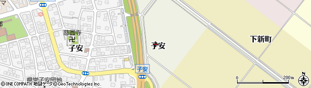 新潟県上越市子安周辺の地図