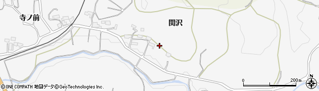 福島県石川郡浅川町里白石関沢周辺の地図