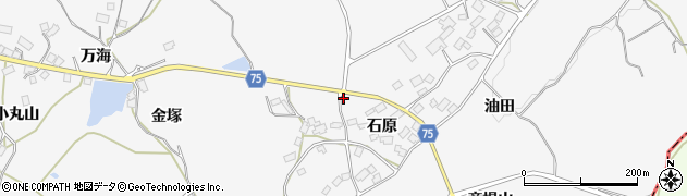 福島県白河市東下野出島（金塚）周辺の地図