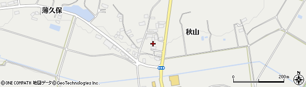 福島県白河市東釜子（秋山）周辺の地図