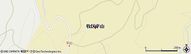 新潟県上越市牧区平山周辺の地図