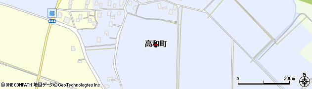 新潟県上越市高和町周辺の地図