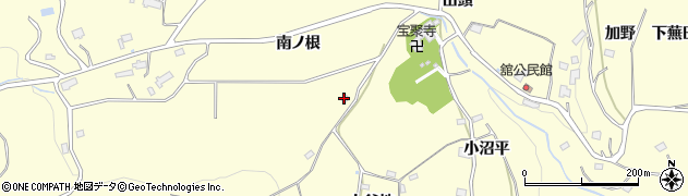 福島県いわき市小川町西小川（南ノ根）周辺の地図
