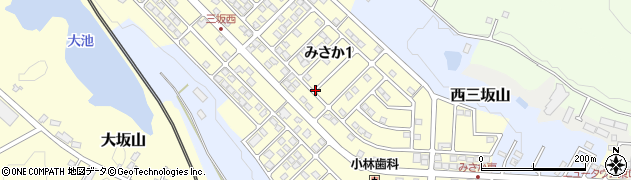 福島県白河市みさか周辺の地図