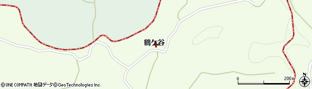 福島県浅川町（石川郡）山白石（鶴ケ谷）周辺の地図