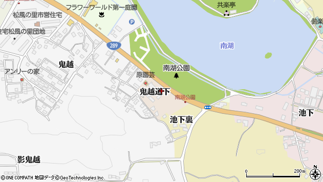 〒961-0884 福島県白河市鬼越道下の地図