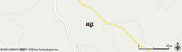 福島県古殿町（石川郡）大久田（越代）周辺の地図