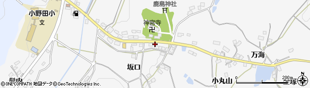 福島県白河市東下野出島坂口周辺の地図