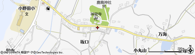 福島県白河市東下野出島（坂口）周辺の地図