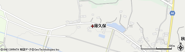 福島県白河市東釜子薄久保140周辺の地図
