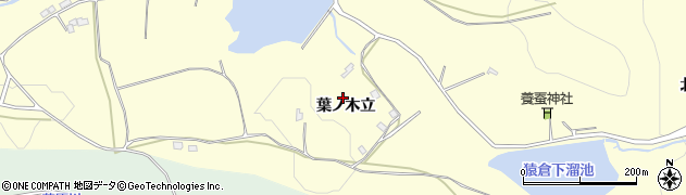 福島県いわき市小川町西小川（葉ノ木立）周辺の地図