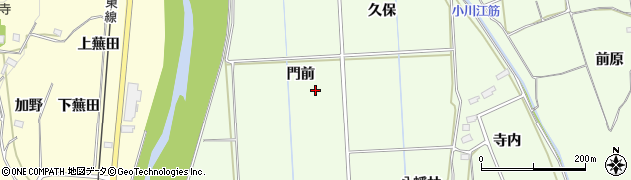 福島県いわき市小川町下小川（門前）周辺の地図