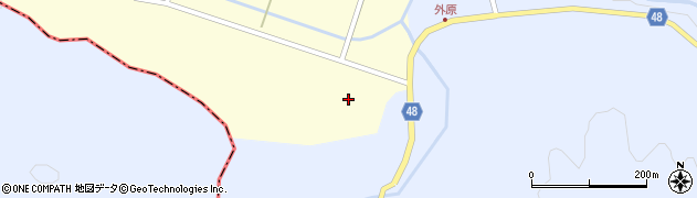 石川県七尾市中島町外原（ル）周辺の地図