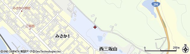 福島県白河市西三坂山周辺の地図