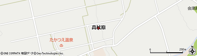 福島県南会津町（南会津郡）高杖原周辺の地図