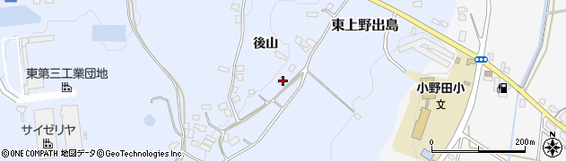 福島県白河市東上野出島後山6周辺の地図