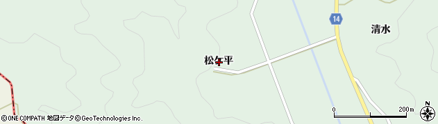 福島県古殿町（石川郡）仙石（松ケ平）周辺の地図