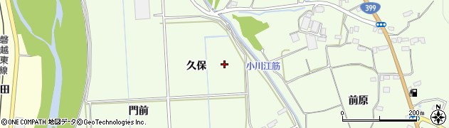 福島県いわき市小川町下小川久保周辺の地図