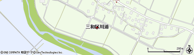 新潟県上越市三和区川浦周辺の地図