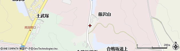 福島県白河市合戦坂周辺の地図