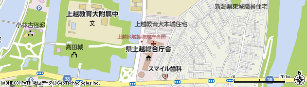 新潟県上越地域振興局　企画振興部県民サービスセンター旅券・パスポート窓口周辺の地図