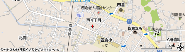 福島県いわき市四倉町（西４丁目）周辺の地図