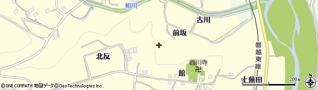 福島県いわき市小川町西小川北反周辺の地図