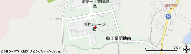 福島県白河市東工業団地（南）周辺の地図