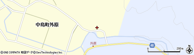 石川県七尾市中島町外原ヲ52周辺の地図