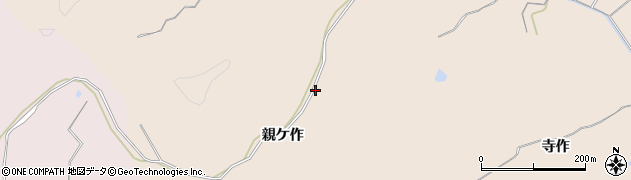 福島県いわき市四倉町（親ケ作）周辺の地図