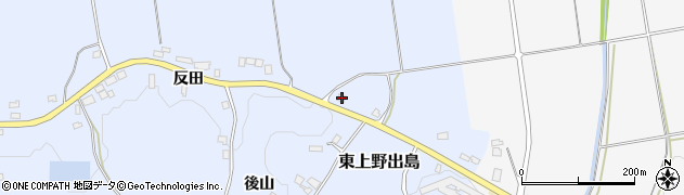 福島県白河市東上野出島後山1周辺の地図