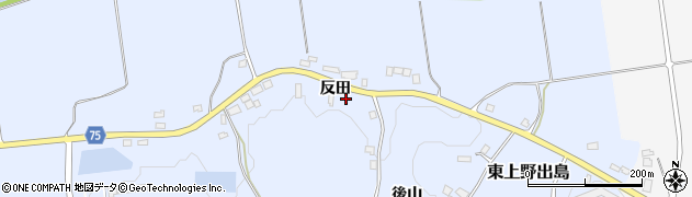 福島県白河市東上野出島反田166周辺の地図