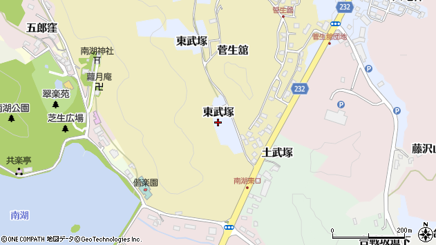 〒961-0817 福島県白河市東武塚の地図