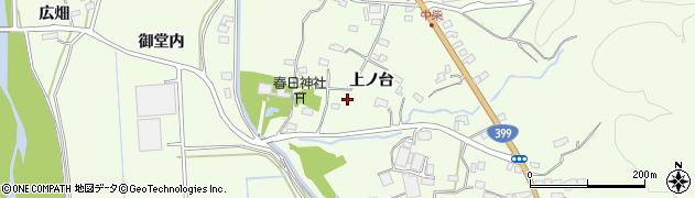福島県いわき市小川町下小川（上ノ台）周辺の地図